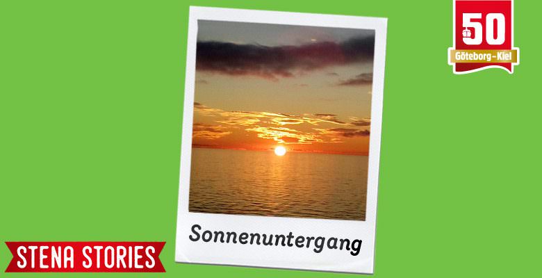 Stena Stories - Sonnenuntergang von der Stena Germanica aus
