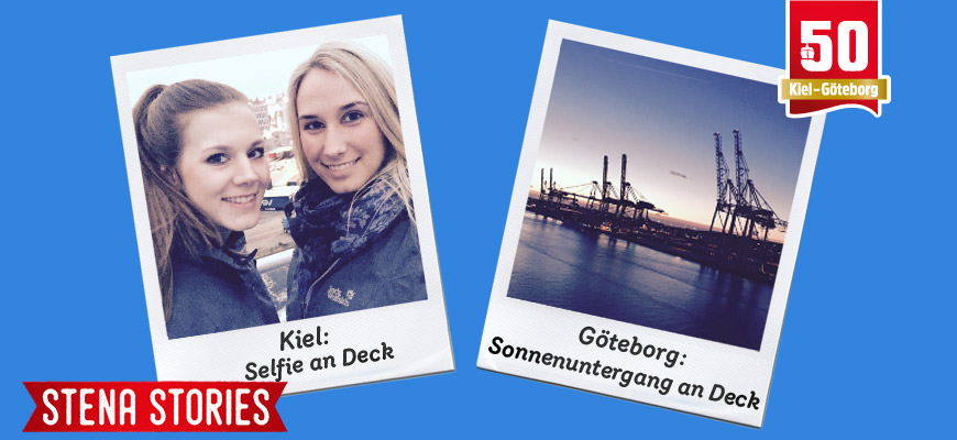 Stena Line - Selfies an Bord und Sonnenuntergang in Göteborg